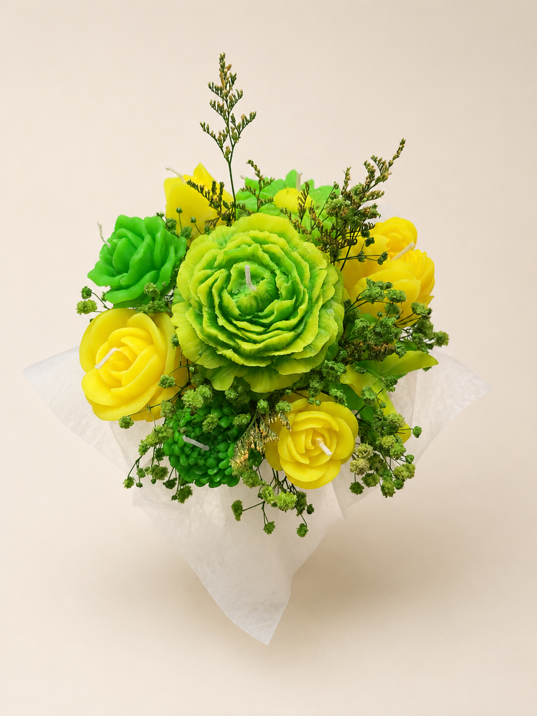 Bouquet vert et jaune