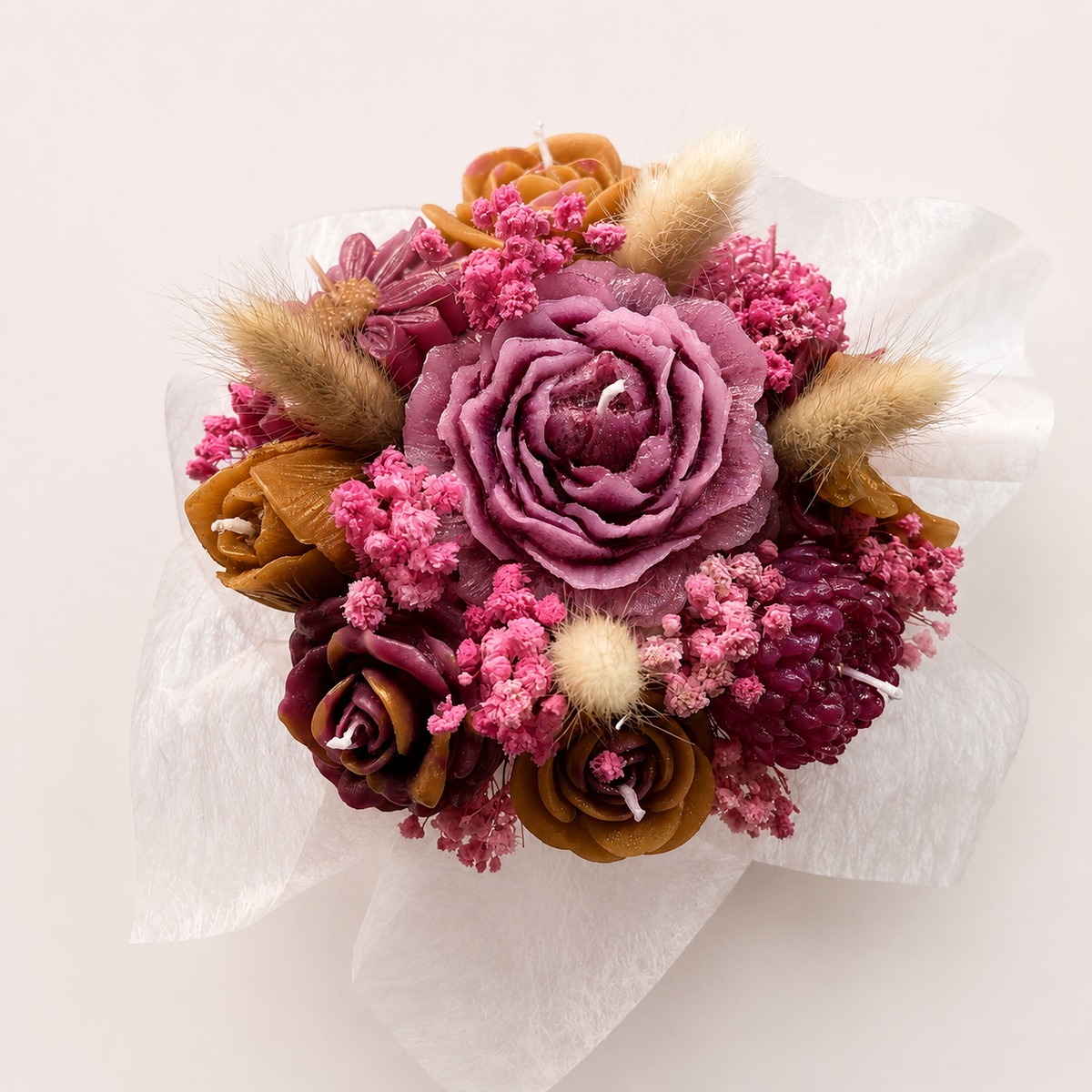 Bouquet rose doré